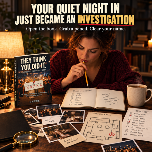 They Think You Did It: A Murder Mystery Puzzle Book