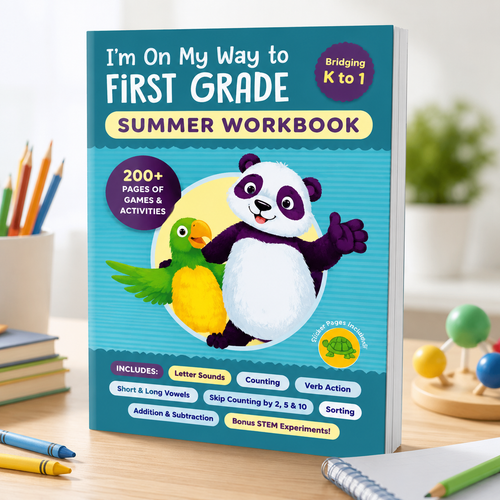 I'm On My Way to First Grade Summer Workbook